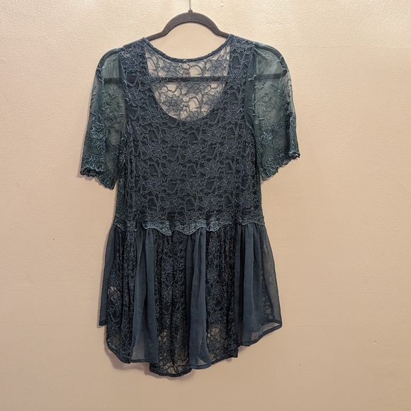 Free People Lacey Turquoise Tunic - Picture 2 of 5